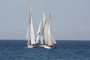 海上航行的白帆船图片第张