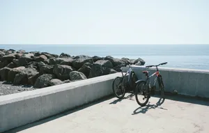 海边自行车图片_1