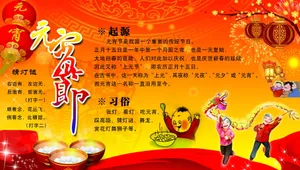 元宵节手抄报图片