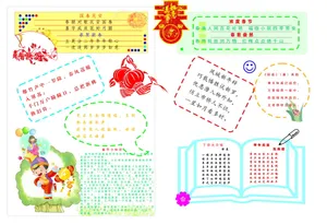 春节手抄报版面设计图