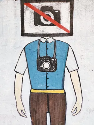 禁止拍照另类涂鸦画图片_1