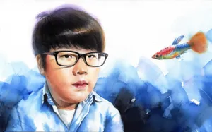 儿童水彩画图片_1