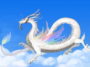 天龙狂舞绘画图片第1张