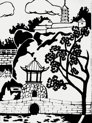 黑白装饰画图片_1