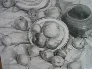 静物素描图片_1