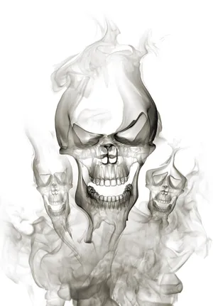 高清素描骷髅图片下载第1张