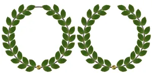 月桂花环png素材图片