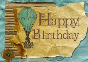 生日快乐牛皮纸字体设计_1