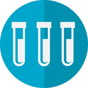 科学实验蓝色图标_1