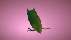 猫头鹰动物剪影设计图片_1