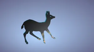 小鹿动物剪影设计图片第1张