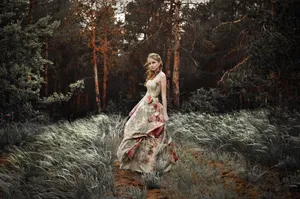 清纯美女风景图片_1