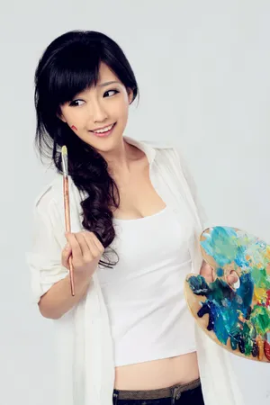 美女模特刘凡菲图片