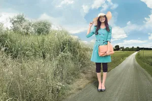 高清乡间美女图片