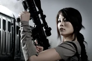 特警美女素材图片