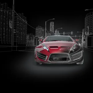 红色跑车高清图片_1