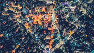 城市璀璨的夜景图片_8