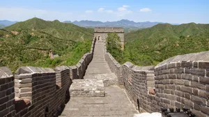 古老的万里长城图片_3