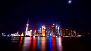 高清上海外滩夜景图片_2