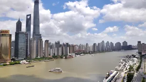 高清上海外滩夜景图片_3