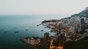 摩纳哥海湾夜景风景图片_12