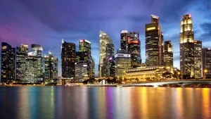 新加坡高清夜景图片_8