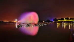 高清音乐喷泉夜景图片_9
