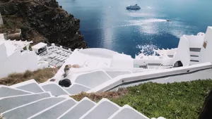 圣托里尼小镇风景图片_4