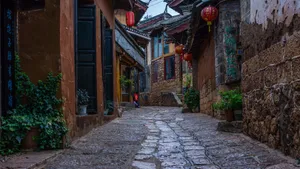 云南丽江束河古镇图片_3