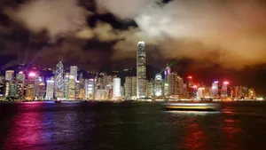 维多利亚港夜景图片_5