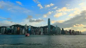 维多利亚港夜景图片_7