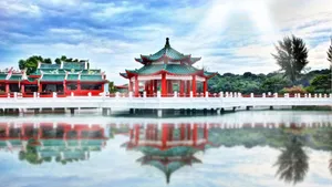 城市建筑风景倒影图片_9