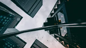 仰视高楼大夏图片_4