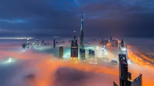 唯美阿联酋城市夜景图片