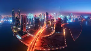 唯美阿联酋城市夜景图片_6