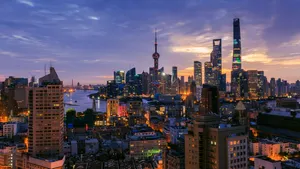 上海陆家嘴夜景图片壁纸_8