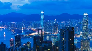 不夜城香港夜景图片_2
