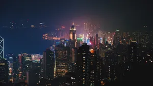 不夜城香港夜景图片_6