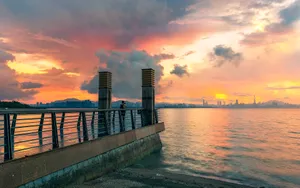 深圳湾风景图片壁纸_12