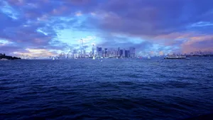 水滨城市风景图片_9