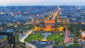 西安城市夜景图片_2