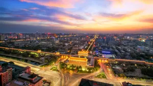 西安城市夜景图片_5