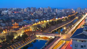 西安城市夜景图片_6