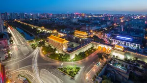 西安城市夜景图片_10
