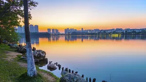 广东东莞松山湖风光壁纸