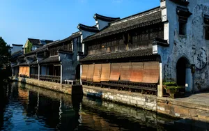 浙江湖州南浔古镇风景壁纸_5