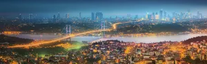 双屏城市夜景图片壁纸_3