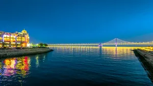 天津滨海新区夜景图片_6