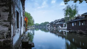 浙江西塘古镇风光图片