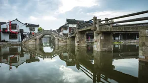 浙江西塘古镇风光图片_4